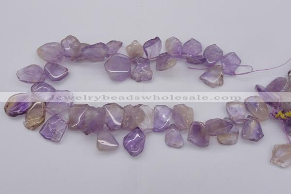 CTD303 Top drilled 15*20mm - 20*25mm freeform ametrine gemstone beads