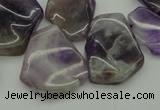 CTD304 Top drilled 15*20mm - 20*25mm freeform dogtooth amethyst beads