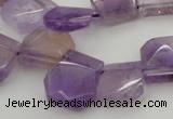 CTD316 Top drilled 15*18mm - 18*20mm faceted freeform ametrine beads