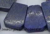 CTD3510 Top drilled 15*25mm - 25*35mm freeform lapis lazuli beads