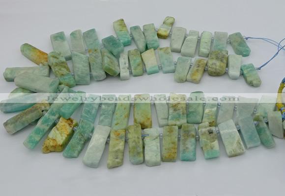 CTD3517 Top drilled 10*20mm - 12*40mm sticks amazonite beads