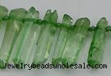 CTD3549 Top drilled 6*20mm - 8*35mm sticks quartz beads wholesale