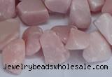 CTD3606 Top drilled 10*14mm - 13*18mm nuggets Chinese pink opal beads