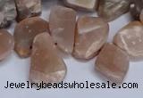 CTD3607 Top drilled 10*14mm - 13*18mm nuggets moonstone beads