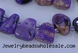 CTD3652 Top drilled 10*14mm - 15*20mm freeform charoite beads