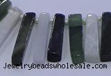 CTD3695 Top drilled 6*15mm - 8*35mm sticks jade beads wholesale