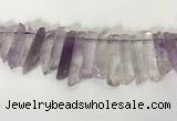 CTD3722 Top drilled 8*20mm - 10*50mm sticks light amethyst beads