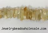 CTD3724 Top drilled 8*20mm - 10*50mm sticks citrine gemstone beads