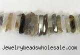 CTD3731 Top drilled 8*20mm - 10*50mm sticks agate gemstone beads