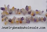 CTD376 Top drilled 15*20mm - 18*25mm nuggets amethyst & citrine beads