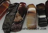 CTD388 Top drilled 10*20mm - 12*55mm wand agate gemstone beads