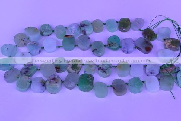 CTD3896 Top drilled 12*16mm - 13*18mm freeform Australia chrysoprase beads