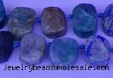 CTD3898 Top drilled 10*14mm - 13*18mm freeform chrysocolla beads