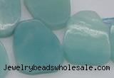 CTD392 Top drilled 20*25mm - 22*28mm freeform amazonite beads