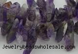 CTD424 Top drilled 4*8mm - 6*15mm nuggets amethyst beads