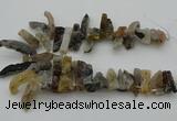 CTD436 Top drilled 10*20mm - 12*45mm sticks druzy agate beads