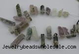 CTD442 Top drilled 10*20mm - 12*50mm sticks druzy amethyst beads