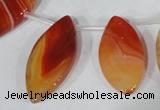 CTD49 Top drilled 13*30mm – 18*45mm marquise agate gemstone beads