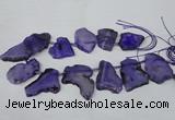 CTD520 Top drilled 20*30mm - 30*45mm freeform agate beads