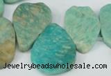 CTD635 Top drilled 18*25mm - 25*38mm freeform Russian amazonite beads