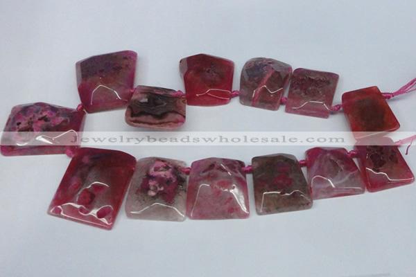 CTD663 Top drilled 25*30mm - 30*40mm freeform agate beads