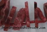 CTD671 Top drilled 10*25mm - 12*45mm wand agate gemstone beads