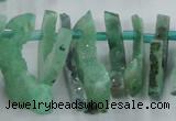 CTD673 Top drilled 10*25mm - 12*45mm wand agate gemstone beads