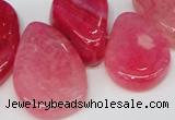 CTD686 Top drilled 18*25mm - 28*40mm freeform agate gemstone beads