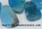 CTD689 Top drilled 18*25mm - 28*40mm freeform agate gemstone beads