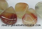 CTD696 Top drilled 18*25mm - 22*30mm freeform agate gemstone beads