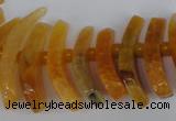 CTD710 Top drilled 12*25mm - 15*40mm wand agate gemstone beads