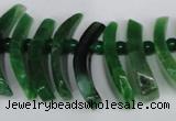 CTD713 Top drilled 12*25mm - 15*40mm wand agate gemstone beads