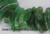 CTD721 Top drilled 12*25mm - 14*40mm wand agate gemstone beads