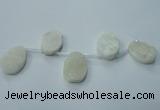 CTD800 Top drilled 20*30mm - 25*35mm freeform agate beads