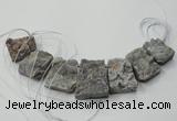 CTD820 Top drilled 20*30mm - 35*45mm trapezoid agate beads