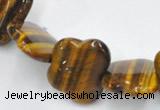 CTE09 18*22mm butterfly shape yellow tiger eye beads Wholesale