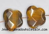 CTE10 butterfly shape 25*30mm yellow tiger eye beads wholesale