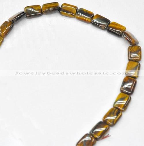 CTE11 15.5 inches 12*16mm rectangle yellow tiger eye  beads