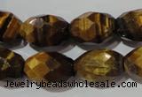 CTE1114 15.5 inches 13*18mm faceted rice yellow tiger eye beads