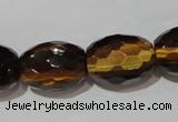 CTE1115 15.5 inches 15*20mm faceted rice yellow tiger eye beads