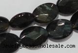 CTE1118 15.5 inches 13*18mm faceted oval blue tiger eye beads