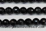 CTE1185 15.5 inches 6mm faceted round blue tiger eye beads