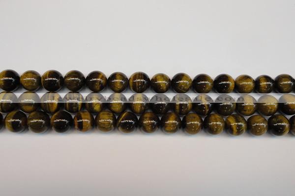 CTE1211 15.5 inches 8mm round AB grade yellow tiger eye beads