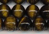 CTE1212 15.5 inches 10mm round AB grade yellow tiger eye beads