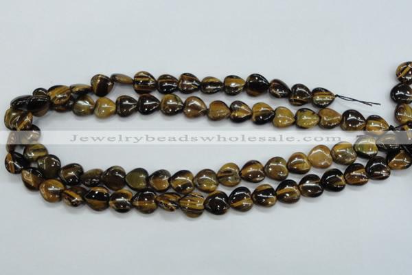 CTE122 15.5 inches 12*12mm heart yellow tiger eye beads wholesale