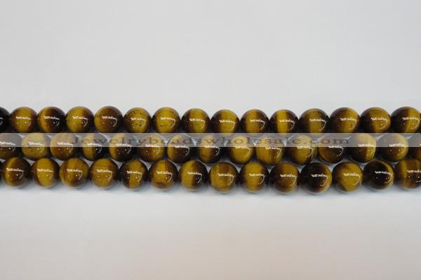 CTE1228 15.5 inches 10mm round A grade yellow tiger eye beads