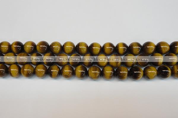 CTE1229 15.5 inches 12mm round A grade yellow tiger eye beads