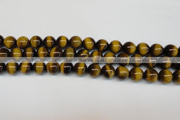 CTE1235 15.5 inches 8mm round A+ grade yellow tiger eye beads