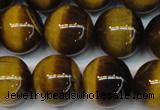 CTE1238 15.5 inches 14mm round A+ grade yellow tiger eye beads