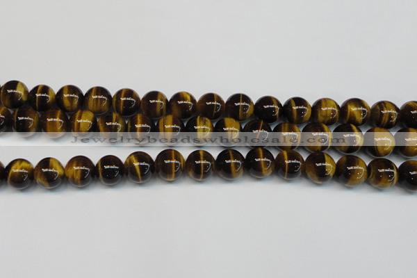 CTE1243 15.5 inches 8mm round AA grade yellow tiger eye beads